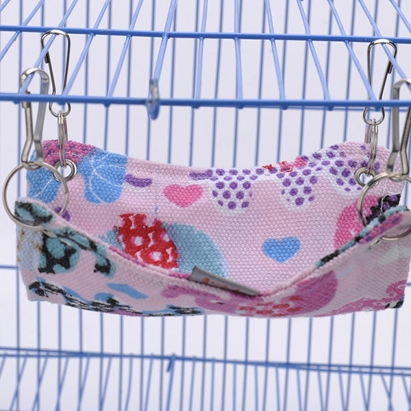 Pet Canvas Hammock Nice And Warm Cat Hammock Hamster Mat Nest Pet Bed,Medium,Size:33*30cm,Random Color Delivery, Size:33*30cm