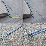 2 PCS Outdoor Tent Crude Elastic Rope Tied High Luggage Rope Clothesline Camping, Length: 60cm, Diameter: 8mm, Random Color Delivery