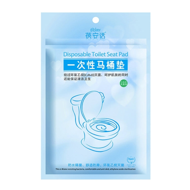 10 PCS Waterproof Anti-bacterium Travel Disposable Toilet Seat Cover Mat Toilet Paper Pad, Anti-bacterium Toilet Seat Cover