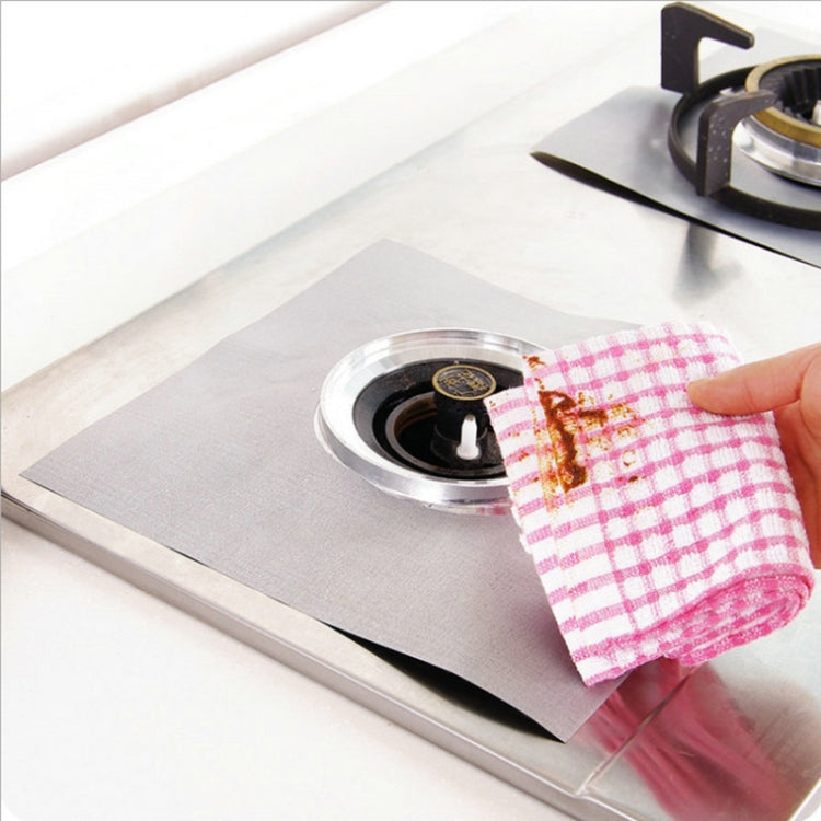 4 PCS Gas Furnace Surface Ultra-thin Fibre Material Stovetop Protective Cleaning Pad, Size: 27*27 cm (Black), 4 PCS