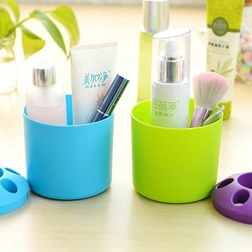10 PCS Multi-function Creative Colour Pen Container Toothbrush Seat School Stationery Life Office Supplies, Random Color Delivery, Colour Pen Container