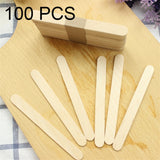 100 PCS 15cm Wooden Spatulas Wipe Wax Tools Ice-cream Bar Sticks, Wipe Wax Tools Wipe Wax Tools