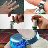10pcs Ring Style Metal Beer Bottle & Can Opener, Inner Diameter: 2.2cm, 10pcs Ring Style