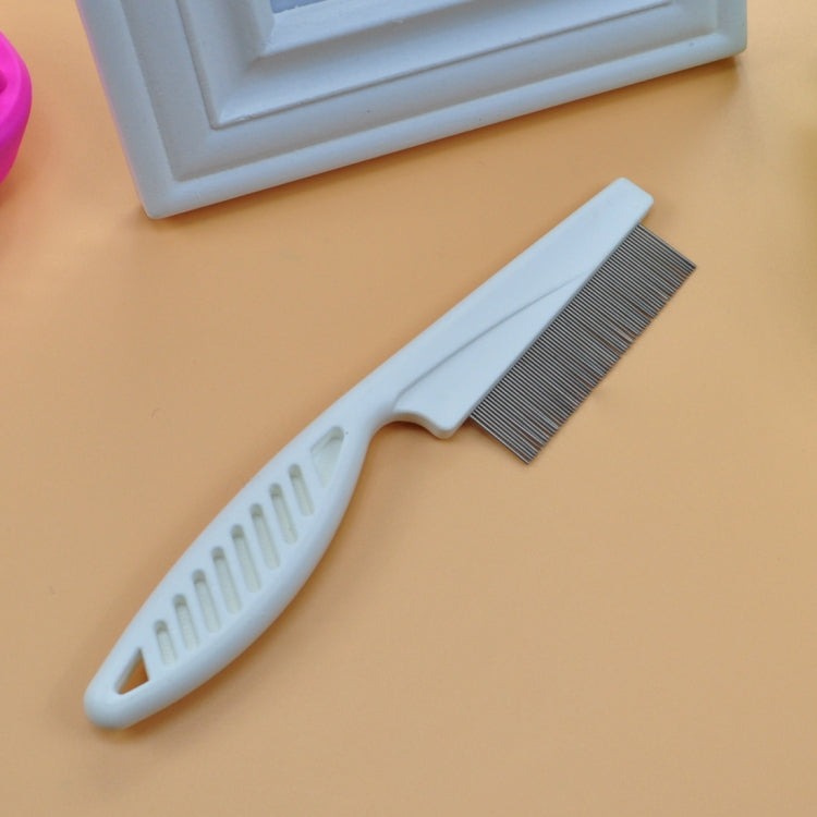 5 PCS Pet Cats Dogs Supplies Combs Fine Toothed Stainless Steel Needle Fleas Removal Combs, Length: 18.5cm, Length: 18.5cm, White, Length: 18.5cm, Blue