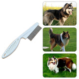 5 PCS Pet Cats Dogs Supplies Combs Fine Toothed Stainless Steel Needle Fleas Removal Combs, Length: 18.5cm, Length: 18.5cm, White, Length: 18.5cm, Blue