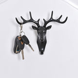 Creative Three-dimensional Multifunctional Deer Head Animal Decorative Hook Coat Hook Retro Clothes Hanging Creative Home Crafts, Random Style Delivery, Coat Hook