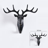 Creative Three-dimensional Multifunctional Deer Head Animal Decorative Hook Coat Hook Retro Clothes Hanging Creative Home Crafts, Random Style Delivery, Coat Hook