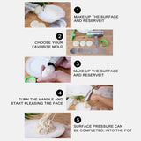 4 Molds Household Manually Small Stainless Steel Pressing Style Handhold Noodle Machine, 4 Molds