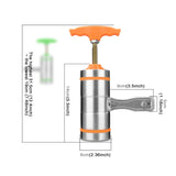 5 Molds Household Manually Small Stainless Steel Pressing Style Handhold Noodle Machine, 5 Molds