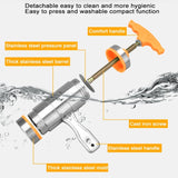 5 Molds Household Manually Small Stainless Steel Pressing Style Handhold Noodle Machine, 5 Molds