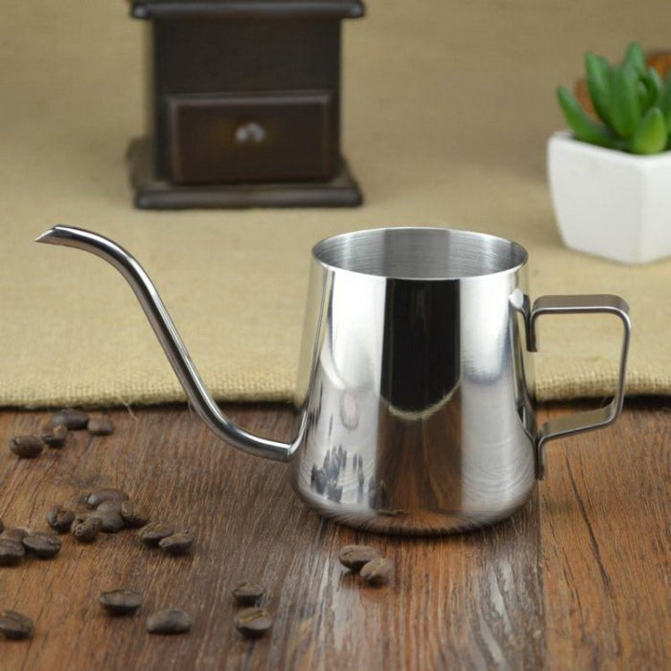 Long Narrow Spout 304 Stainless Steel Hand Drip Coffee Pot with Hanging Ear, 250ML