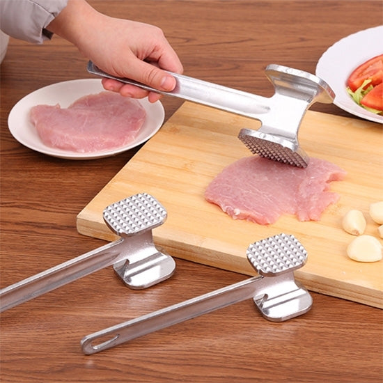 2 PCS Aluminum Alloy Loose Tenderizers Meat Hammer Steak Pork Kitchen Tools, Middle Size: 5.0 x 22.5cm, Middle Size: 5.0 x 22.5cm