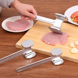 2 PCS Aluminum Alloy Loose Tenderizers Meat Hammer Steak Pork Kitchen Tools, Middle Size: 5.0 x 22.5cm, Middle Size: 5.0 x 22.5cm