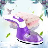 USB Charged And Battery Power Supplied Handle Rotatable Clothes Link Remover Machine Purple