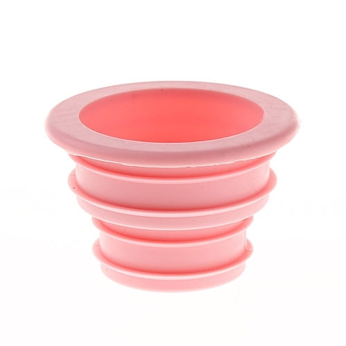 3 PCS Sewer Lengthen Odor-resistant Silicone Joint Kitchen Plumbing Sewer Drain Sealing Plug, Random Color Delivery, Sewer Lengthen Silicone Joint