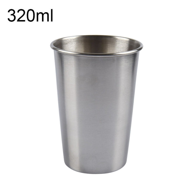 320ml Single Wall Electropolished Stainless Steel Brief Wine Cup(Silver), 320ml 320ml