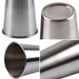 320ml Single Wall Electropolished Stainless Steel Brief Wine Cup(Silver), 320ml