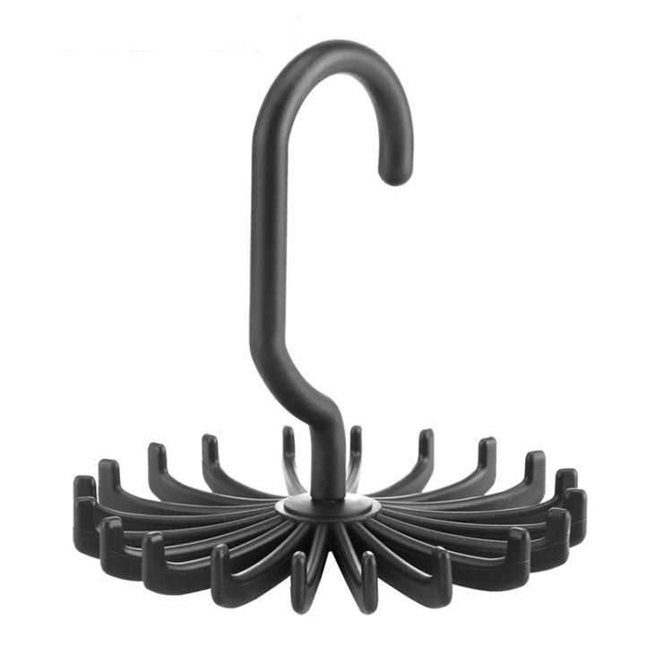 20 Claws 360 Degree Rotatable Tie Rack Belt Scarf Hanger Holder, Size: S, 20 Claws Black, 20 Claws White
