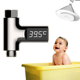 BD-LS-01 Baby Showering 360 Degree Rotatable LED Display Passive Water Thermometer, First Generation, White First Generation