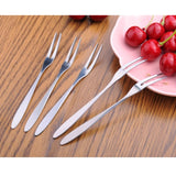 10 PCS Stainless Steel Fruit Fork Creative Environmental Small Fruit Prong, 10 PCS Fruit Fork