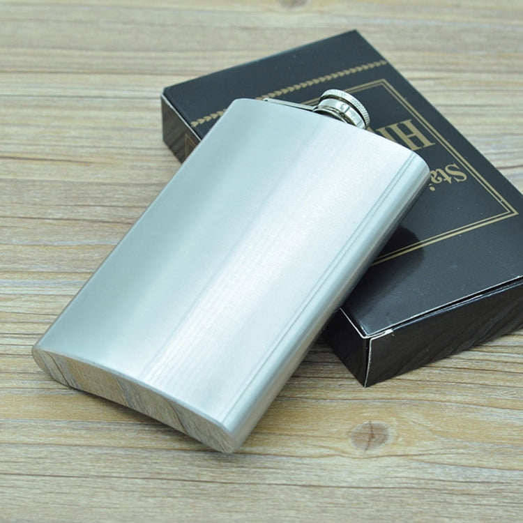 285mL (10oz) Outdoor Sports Handy Home Travel Wild Stainless Steel Portable Hip Flask(without Small Funnel)(Silver 285mL (10oz)), 285mL (10oz)