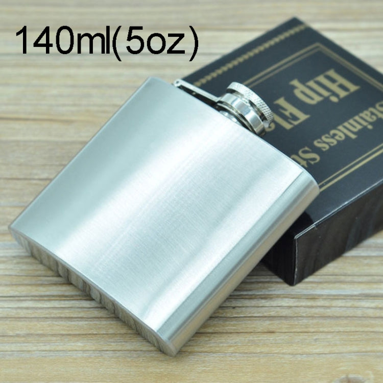 140mL (5oz) Outdoor Sports Handy Home Travel Wild Stainless Steel Portable Hip Flask(with Small Funnel)(Silver 140mL (5oz)), 140mL (5oz) 140mL (5oz)