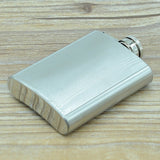 100ml(3.5oz) Pocket Flagon Outdoor Sports Flat Liquor Flask Camping Ultralight Portable Wearproof Wine Pot(Silver), 100ml(3.5oz) 100ml(3.5oz)