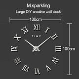 40 inch Creative Living Room Decorative Ticking Wall Clock