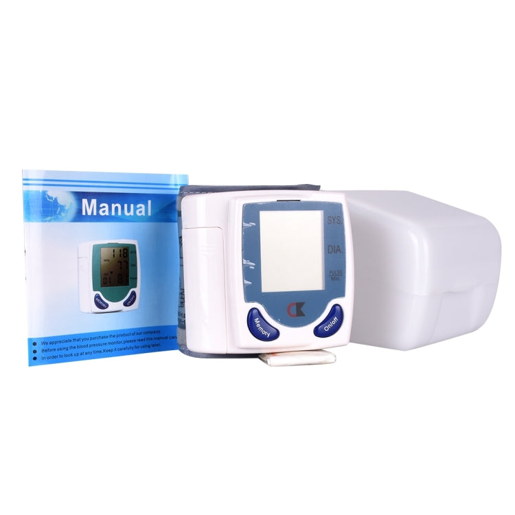 Full Automatic Wrist Cuff Blood Pressure Monitor, 90 Set Memory