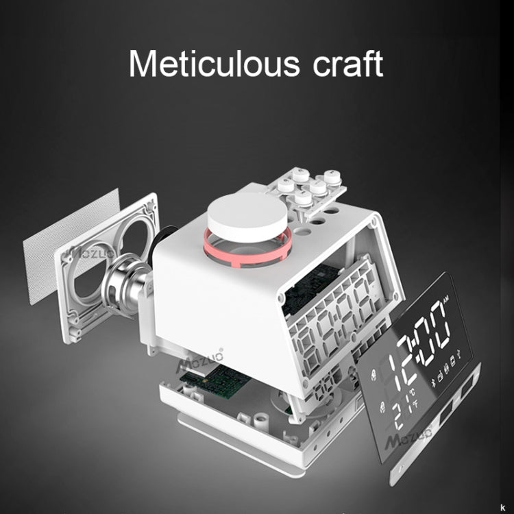 K11 Bluetooth Alarm Clock Speaker Creative Digital Music Clock Display Radio with Dual USB Interface, Support U Disk / TF Card / FM / AUX, EU Plug, EU Plug(Black), EU Plug(White)