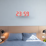 Multi-Function Large 3D LED Digital Wall Alarm Clock with Snooze Function, 12/24 Hours Display for Home, Kitchen, Office, DC 5V, CE Certificated, White Body Green Characters, White Body Blue Characters, White Body Red Characters                        ...