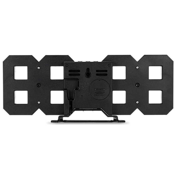 Multi-Function Large 3D LED Digital Wall Alarm Clock with Snooze Function, 12/24 Hours Display for Home, Kitchen, Office, DC 5V, CE Certificated, Black Body Green Characters, Black Body Blue Characters, Black Body White Characters