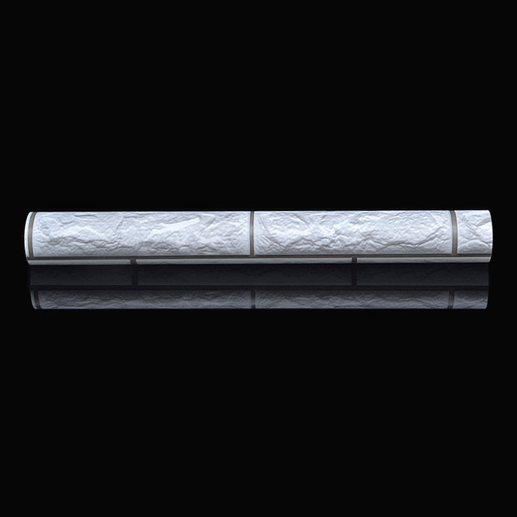 Silver Grey Brick Creative 3D Stone Brick Decoration Wallpaper Stickers Bedroom Living Room Wall Waterproof Wallpaper Roll, Size: 45 x 1000cm, 3D silver grey brick