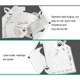 MG-8 Cam-type Stainless Steel Fillet Weld Gauge Multi-function Welding Inspection Ruler, MG-8