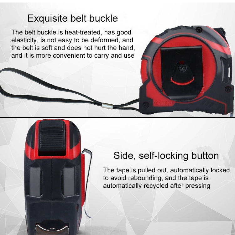 Aoben Retractable Ruler Measuring Tape Portable Pull Ruler Mini Tape Measure, Length: 7.5m Width: 25mm, Length: 7.5m Width: 25mm