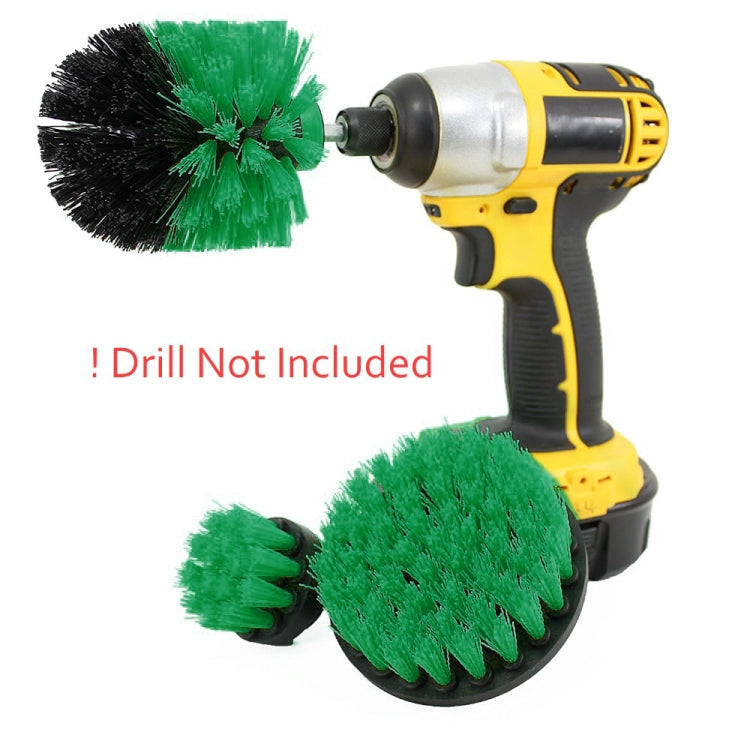 3 PCS Bathroom Kitchen Cleaning Brushes Kit for Electric Drill, 3 in 1 (Green), 3 in 1 (Blue), 3 in 1 (Red), 3 in 1 (Yellow)
