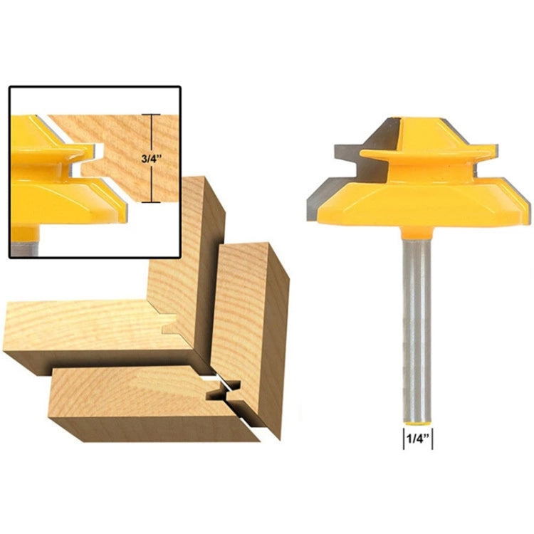 1/4 x 2 Shank Woodwork 45 Degree Engagement Tenon Cutter Blade Right Angle Accessories Knife Woodworking Tools, 1/4 x 2 1 4 x 2