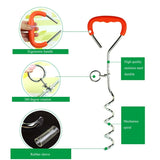 Dog Pile Fixation Spiral Nail with Handle For Medium Small Dog Long Training Outdoor, Size: 45cm*9mm, Size: 45cm*9mm