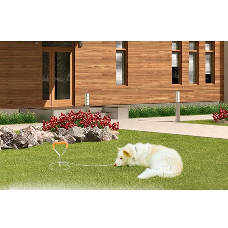 Dog Pile Fixation Spiral Nail with Handle For Medium Small Dog Long Training Outdoor, Size: 45cm*9mm, Size: 45cm*9mm