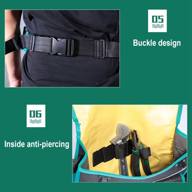 01 Type Multi-function Canvas Cloth Thickening Electrician Belt Pouch Maintenance Tools Shoulder Bag Convenient Tool Bag, Canvas Cloth Tool Bag