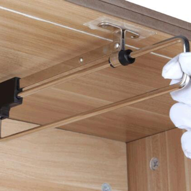 Telescopic Rail Pull-Out Wardrobe Clothes Hanger（40cm), 40cm