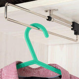Telescopic Rail Pull-Out Wardrobe Clothes Hanger(25cm), 25cm