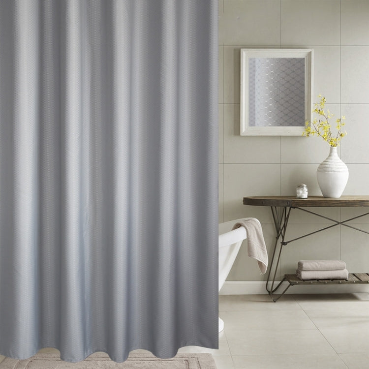 Thickening Waterproof And Mildew Curtain Honeycomb Texture Polyester Cloth Shower Curtain Bathroom Curtains,Size:200*200cm, Size:200*200cm Size:200*200cm Grey