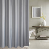 Thickening Waterproof And Mildew Curtain Honeycomb Texture Polyester Cloth Shower Curtain Bathroom Curtains,Size:200*200cm, Size:200*200cm Size:200*200cm Grey