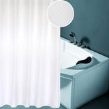Thickening Waterproof And Mildew Curtain Honeycomb Texture Polyester Cloth Shower Curtain Bathroom Curtains,Size:200*200cm, Size:200*200cm Size:200*200cm White