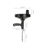 5m Metal Head kitchen Toilet Sewer Blockage Hand Tool Pipe Dredger Drains Dredge Pipes Sewer Sink Cleaning Clogs, Blockage Hand Tool Pipe