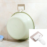 2 PCS Bathroom Creative Traceless Wall-Mounted Hook White