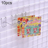 10pcs 3.5mm Supermarket Iron Grid Shelf Hook, Length: 10cm, 3.5mm 10cm 3.5mm 10cm