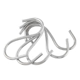 10pcs 2.5mm Multi-functional S-shaped Stainless Steel Metal Hook, Length: 5.5cm, 5.5cm