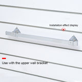 15x30mm Supermarket Shelves Display Electroplated Square Crossbar hook Bracket, Length: 1m, Crossbar Hook